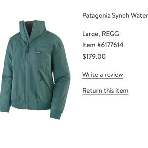 Patagonia Synch Water Resistant Jacket